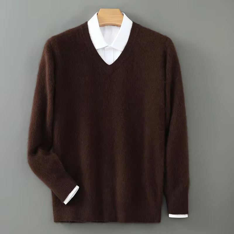V Neck Sweater coffee