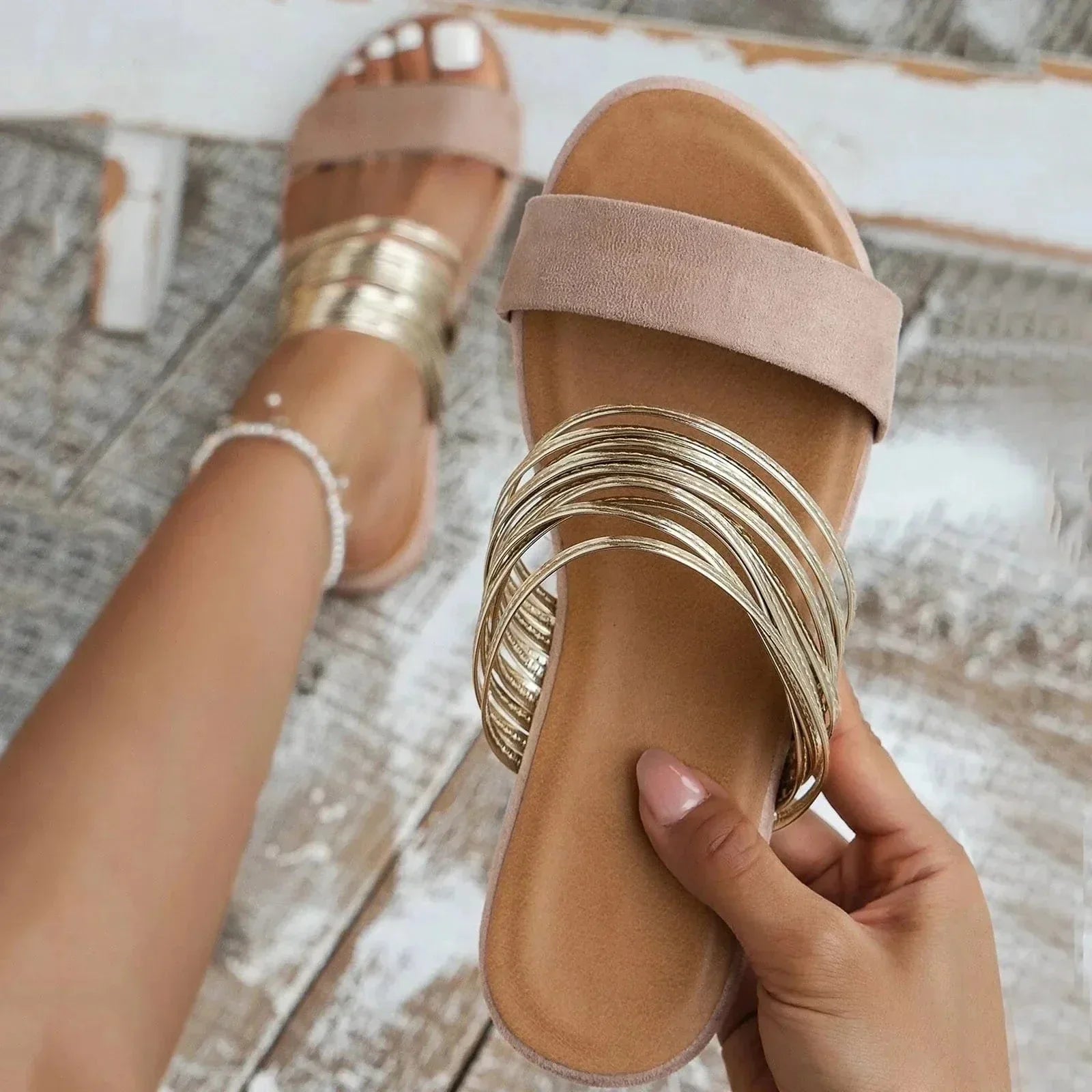 Liora Orthopedic Sandals Khaki