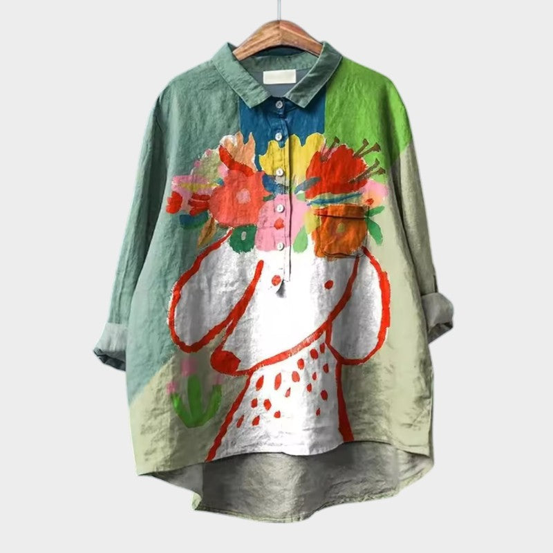 Delphine blouse print 3