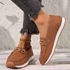 Mia Orthopedic Loafers Brown top