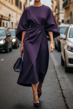 Genevieve | Elegant Dress with Lantern Sleeves