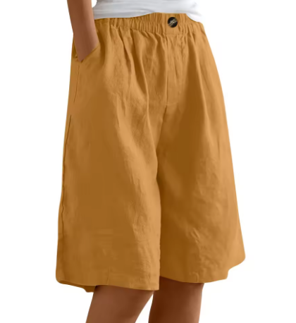 Breezy Comfort Shorts - Earthy Yellow