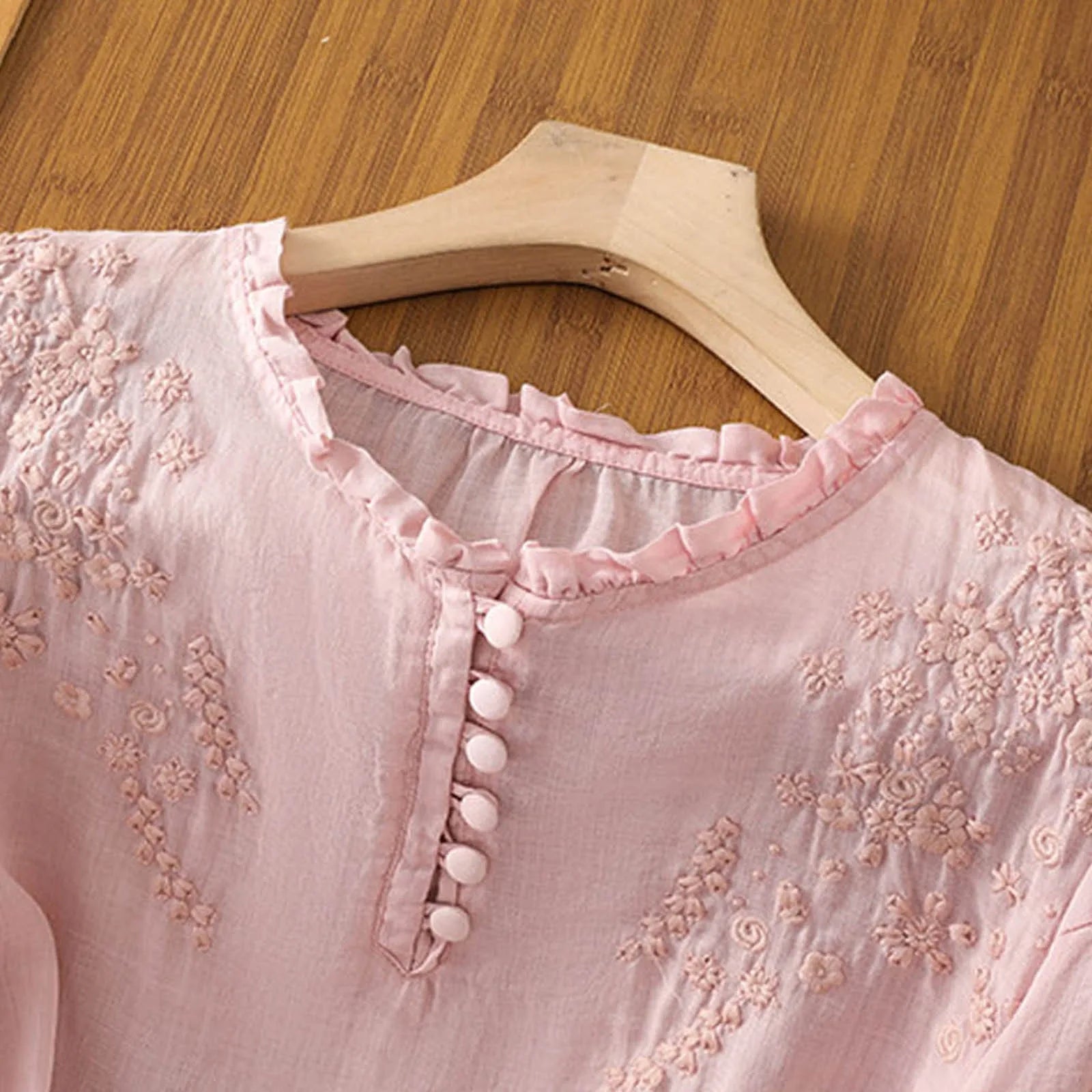 Elowen | Floral Button-Front Blouse
