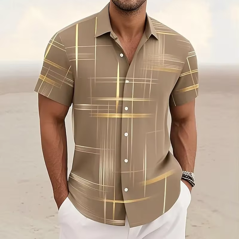 Plaid Shirt Khaki