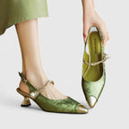 Aurelia Orthopedic Heels - Green