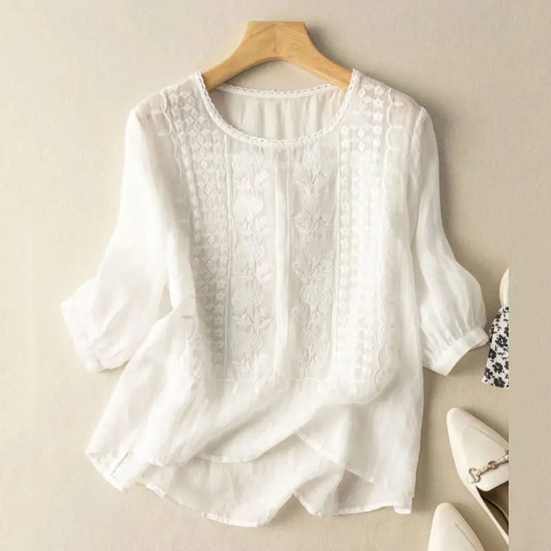 Delphine Blouse - White