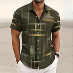 Plaid Shirt Army Green