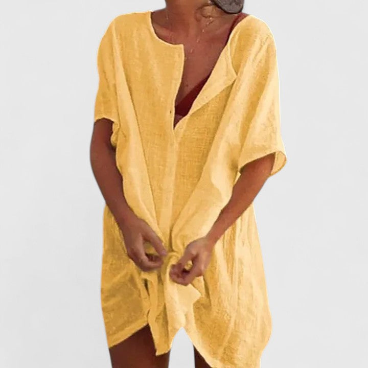 Marisol Tunic Dress Yellow
