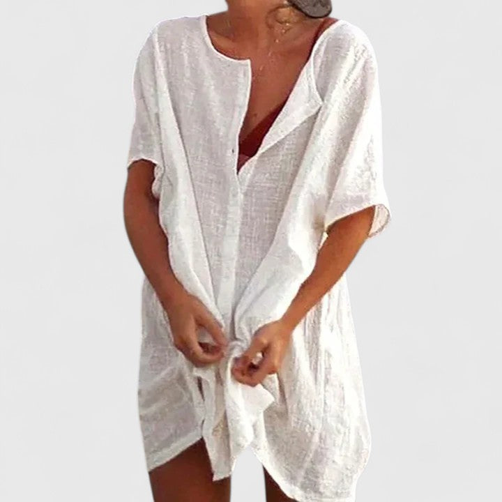 Marisol Tunic Dress White