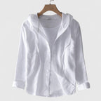 Marisol Hooded Blouse White