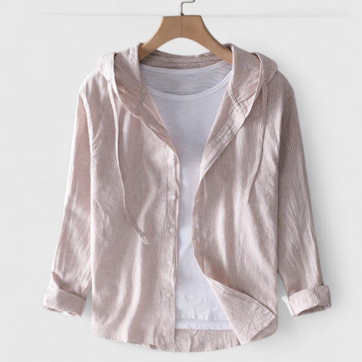 Marisol Hooded Blouse Beige