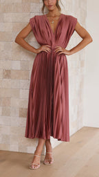 Seraphina | Pleated Maxi Dress
