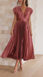 Seraphina | Pleated Maxi Dress