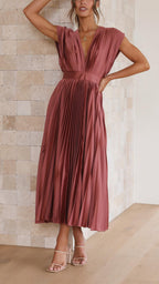 Seraphina | Pleated Maxi Dress