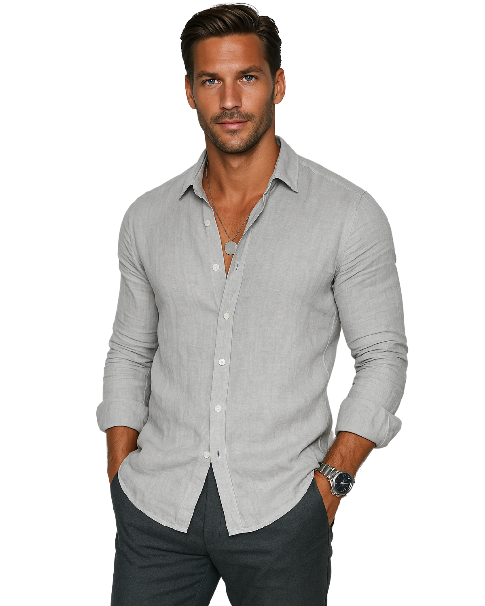 Casual summer long sleeve shirt