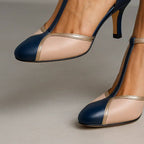 T-strap heels detail