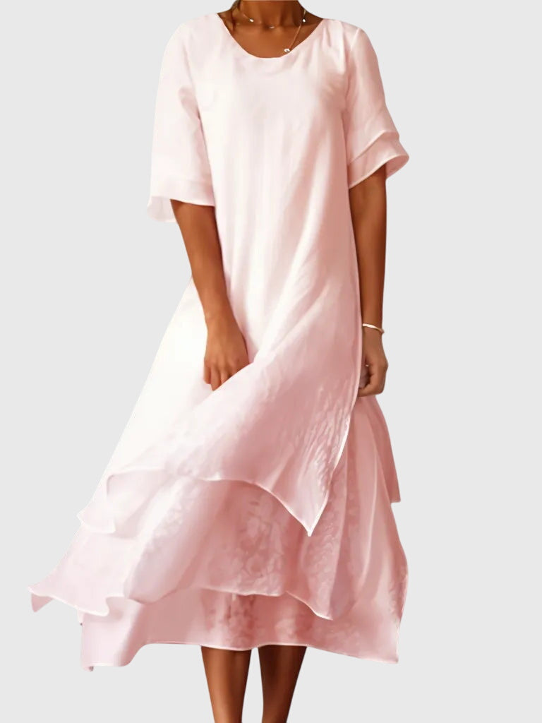 Vivienne Elegant Dress in pink