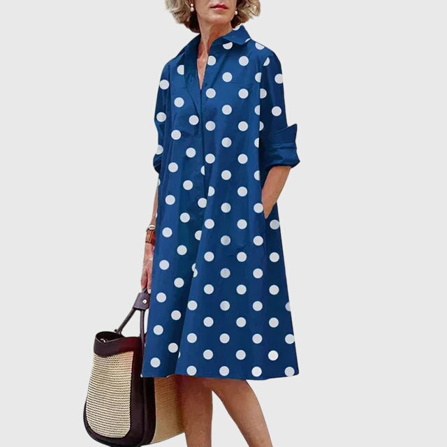 Cleo Elegant Dress Blue