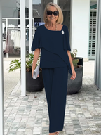 Vivienne pants set navy blue