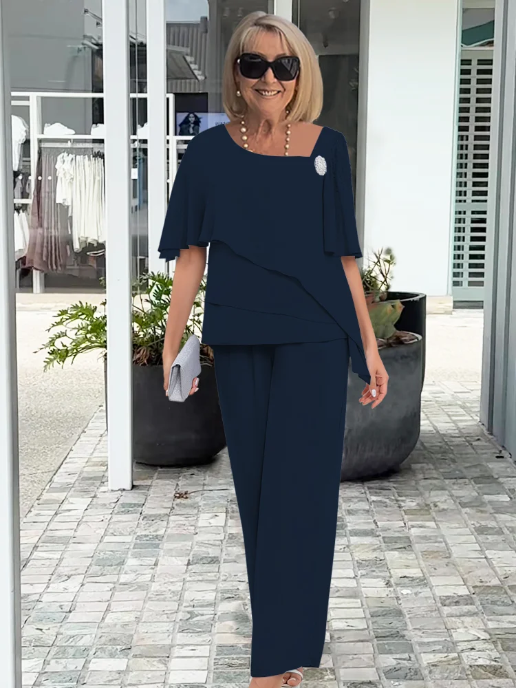 Vivienne pants set navy blue