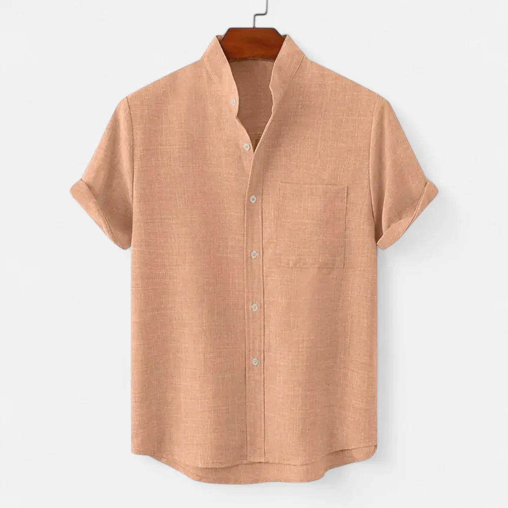 Brown linen shirt