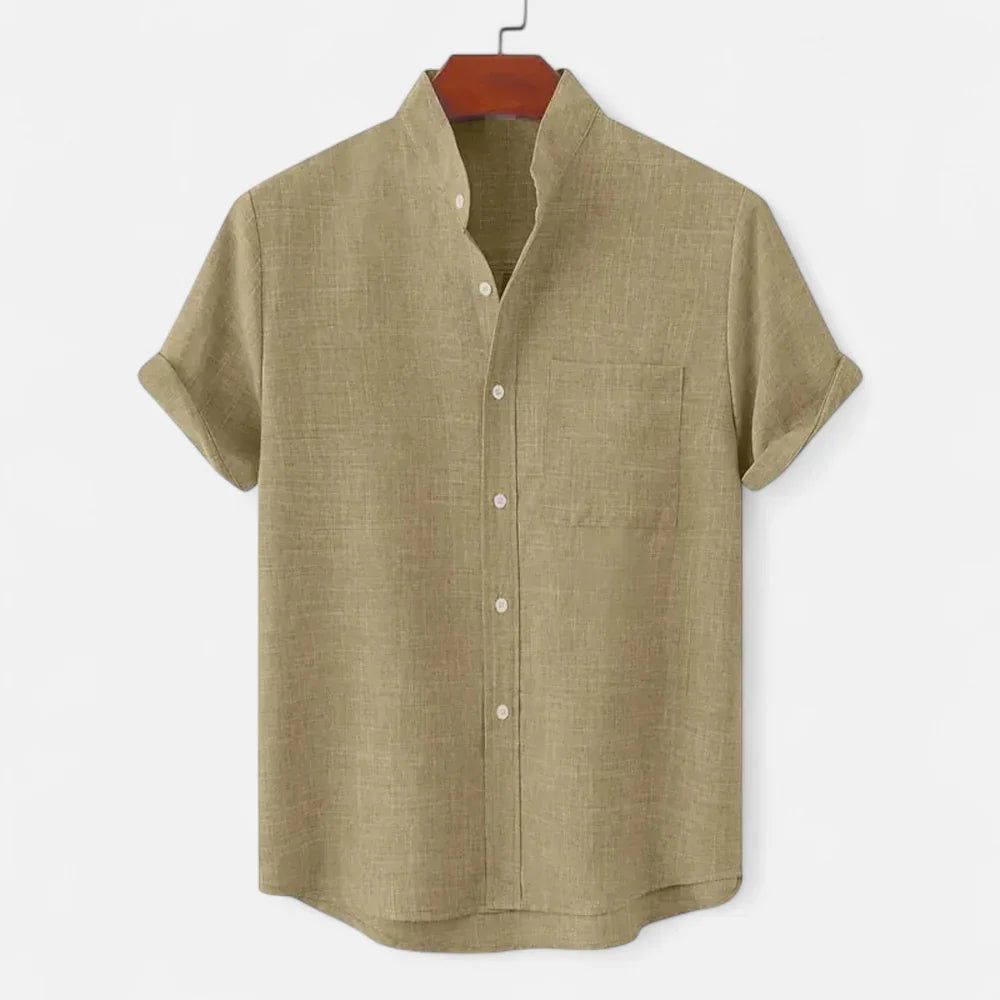 Linen shirt detail