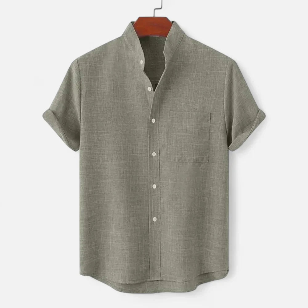 Gray linen shirt