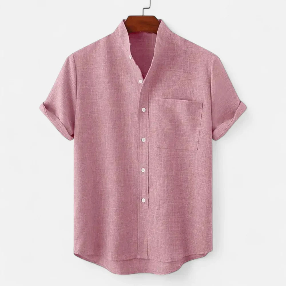 Pink linen shirt