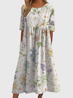 Celeste Flattering Dress White