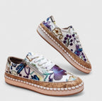 Marisol Slip-On Shoes Blue Flora