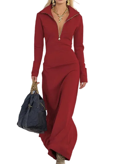 long sleeve polo dress outfit ideas female Madewell Chandra Dress