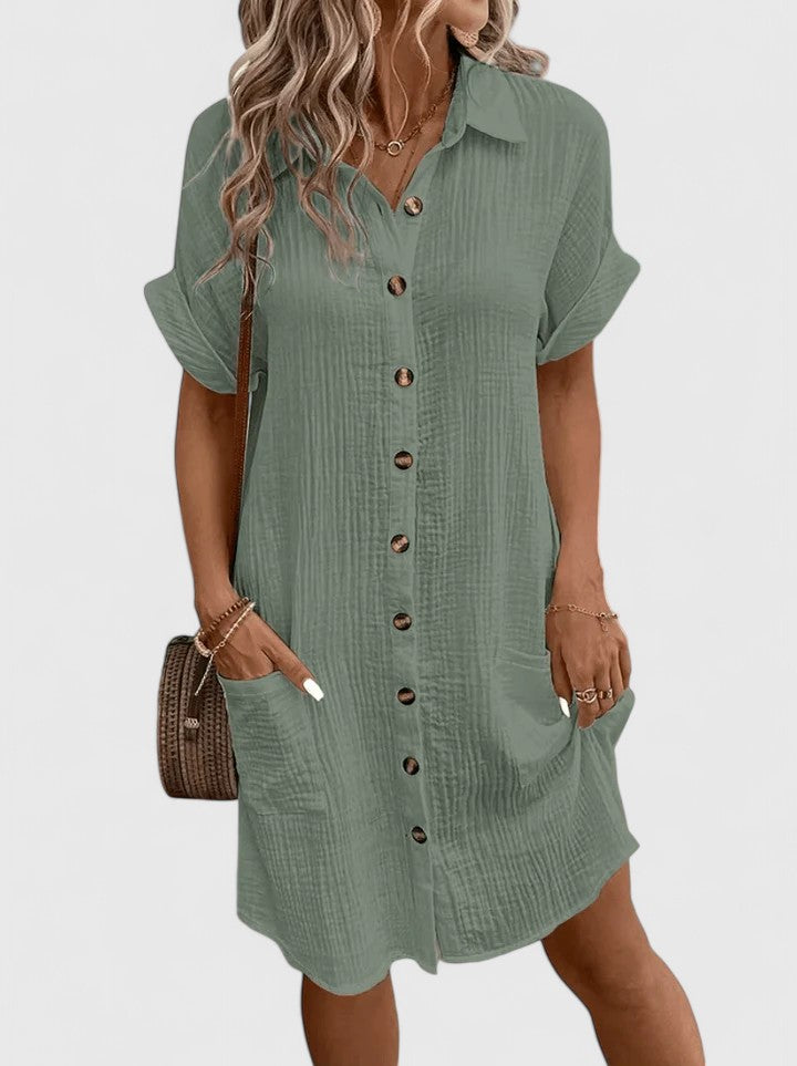 Seraphine midi dress green