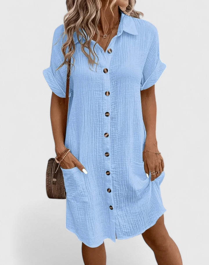 Seraphine midi dress blue