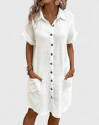 Seraphine midi dress white