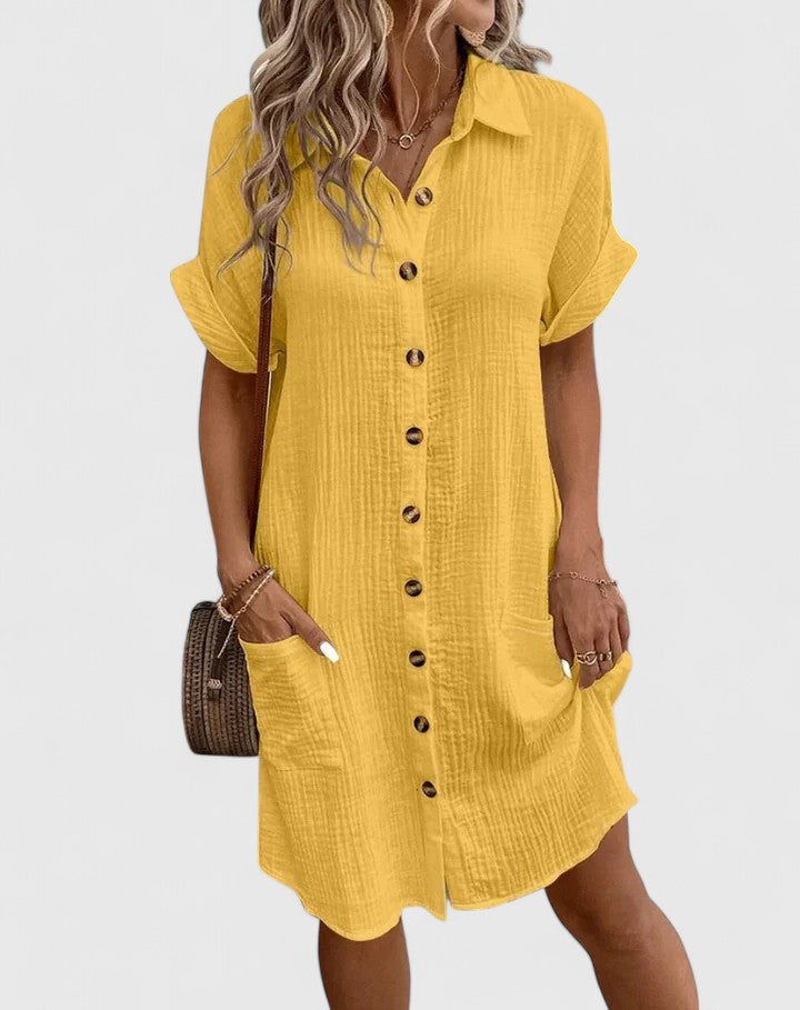 Seraphine midi dress yellow