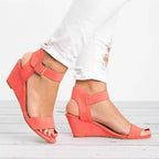 Cheri | Women's Wedge Ankle Strap Sandals