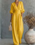 Jumpsuit in yellow