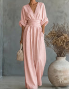 Jumpsuit in light pink