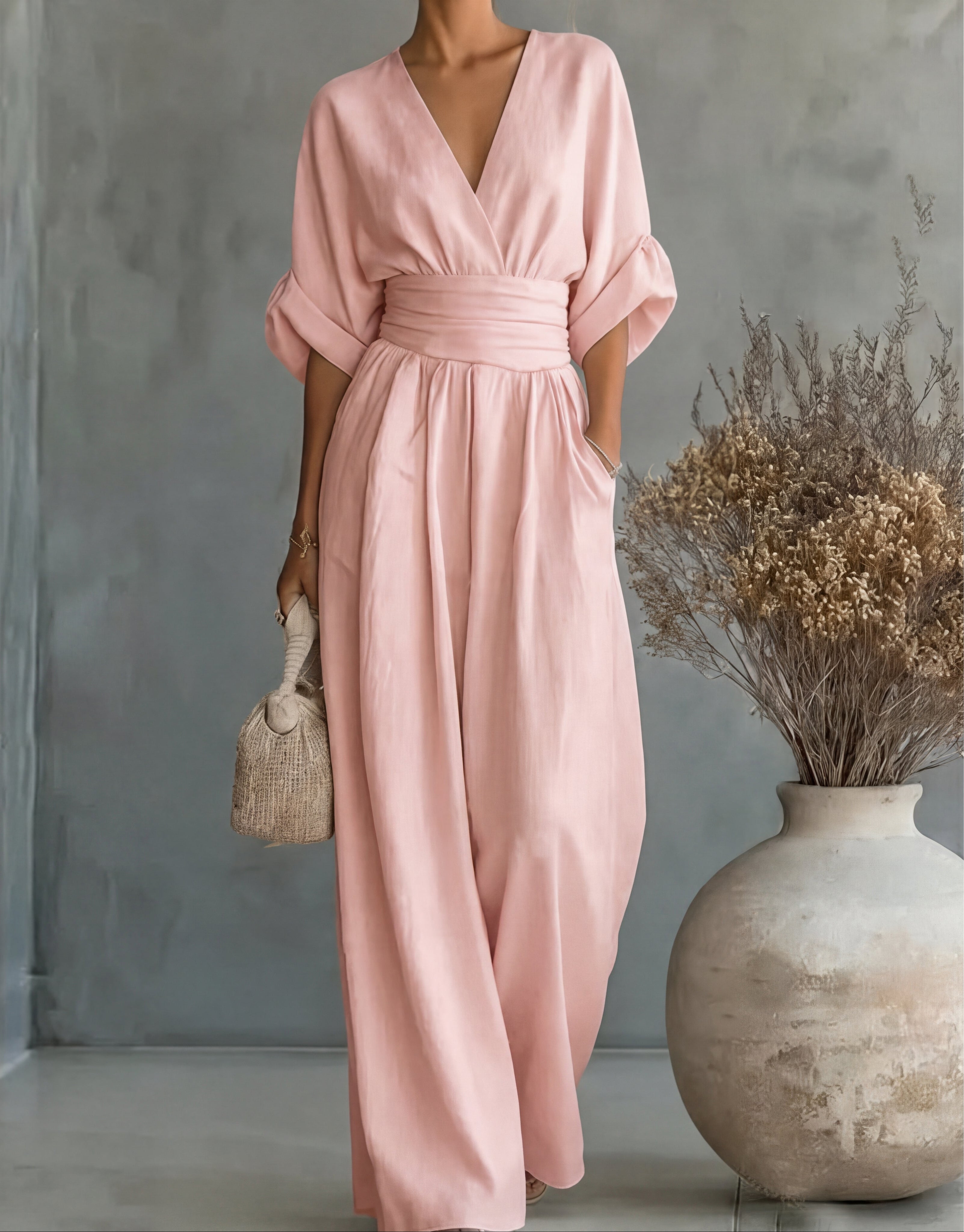 Jumpsuit in light pink