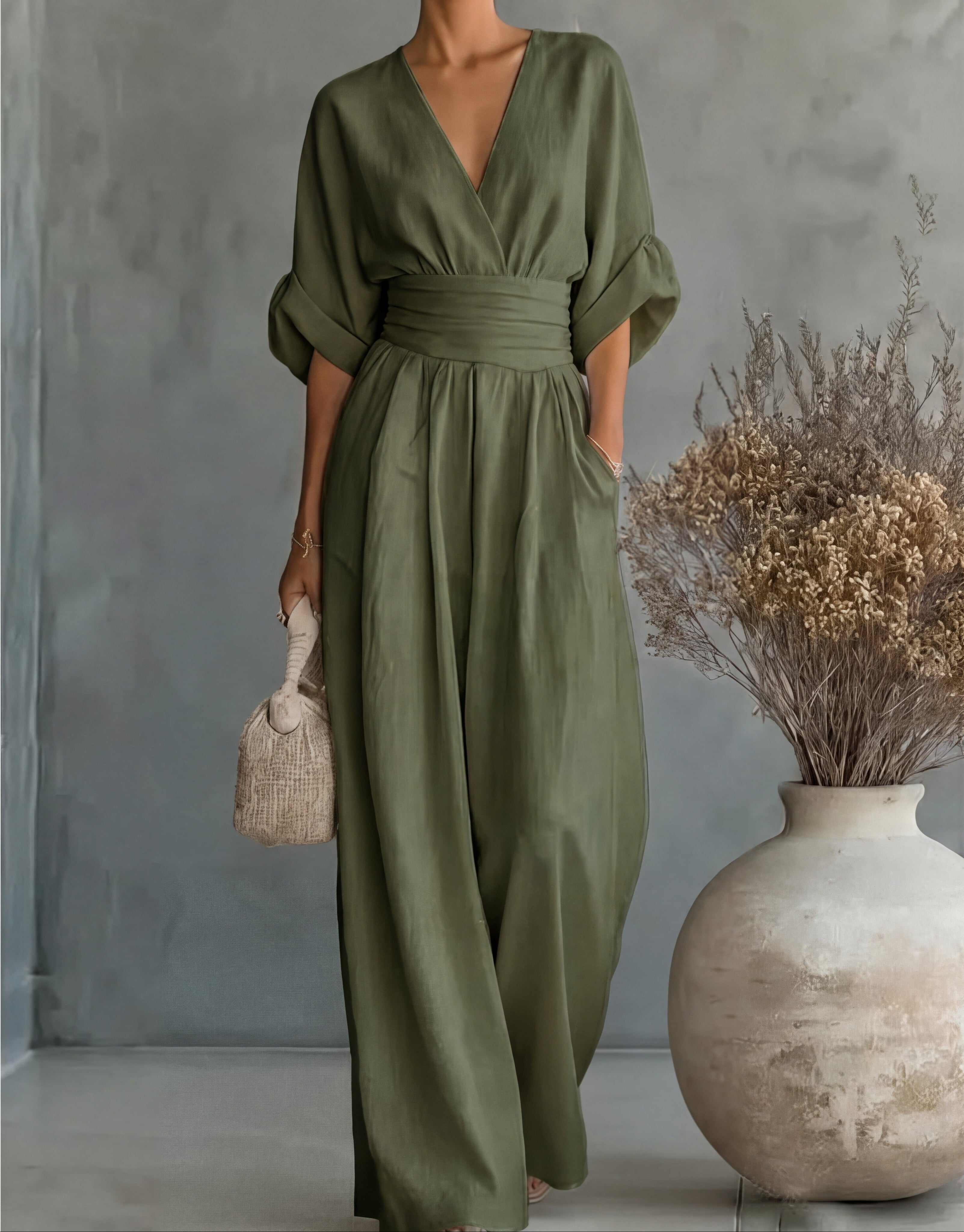 Jumpsuit in green