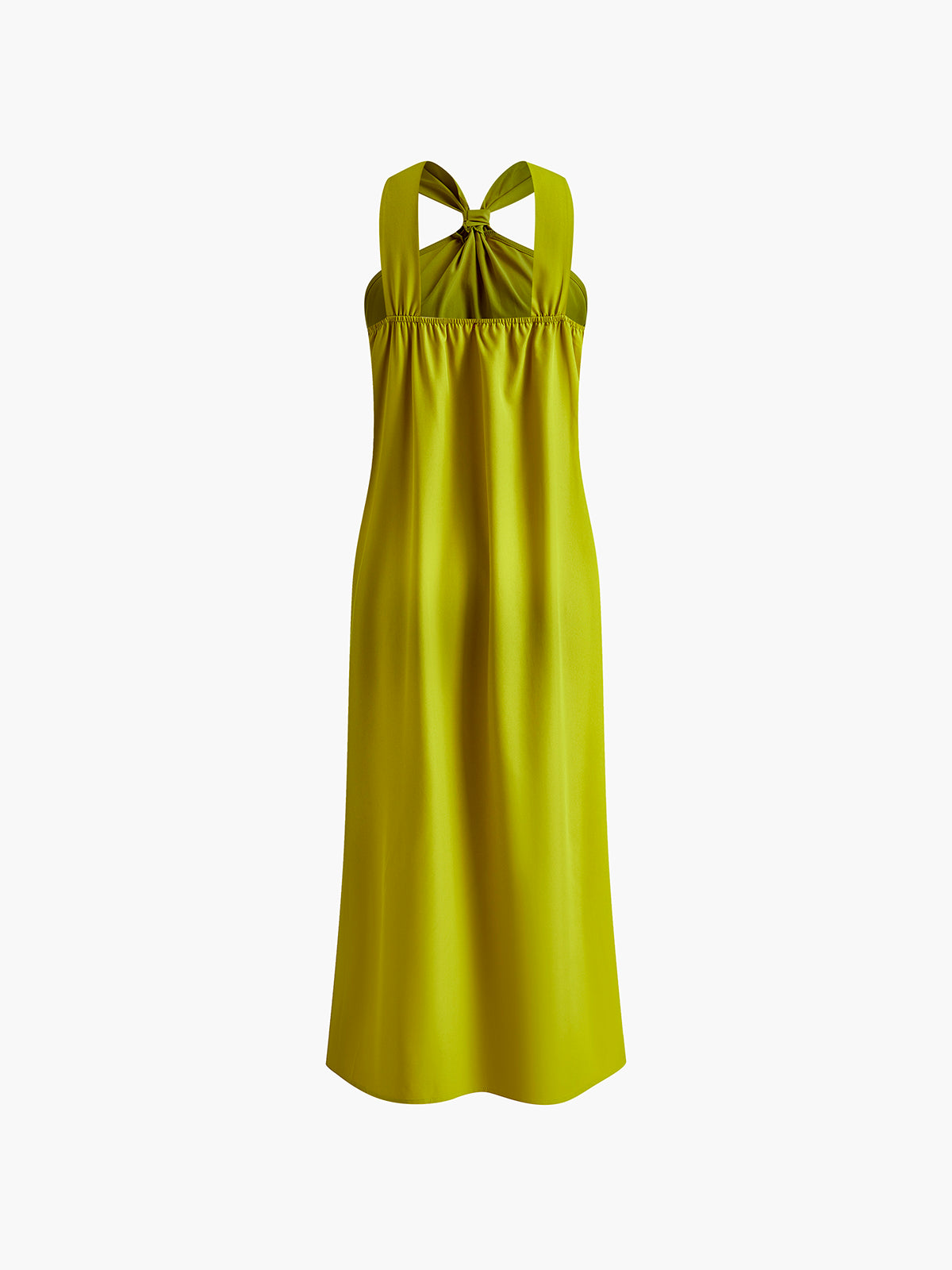 Cross Halter Split Long Dress detail