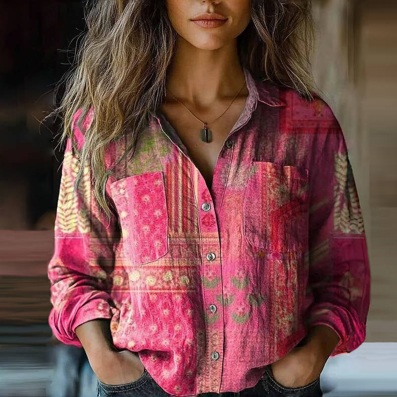 Marisol Bohemian Blouse Pink