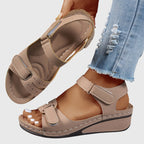 Solene Orthopedic Slide Sandals khaki