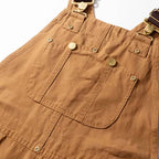 Women's Canvas Bib Overalls - Pocket Detail