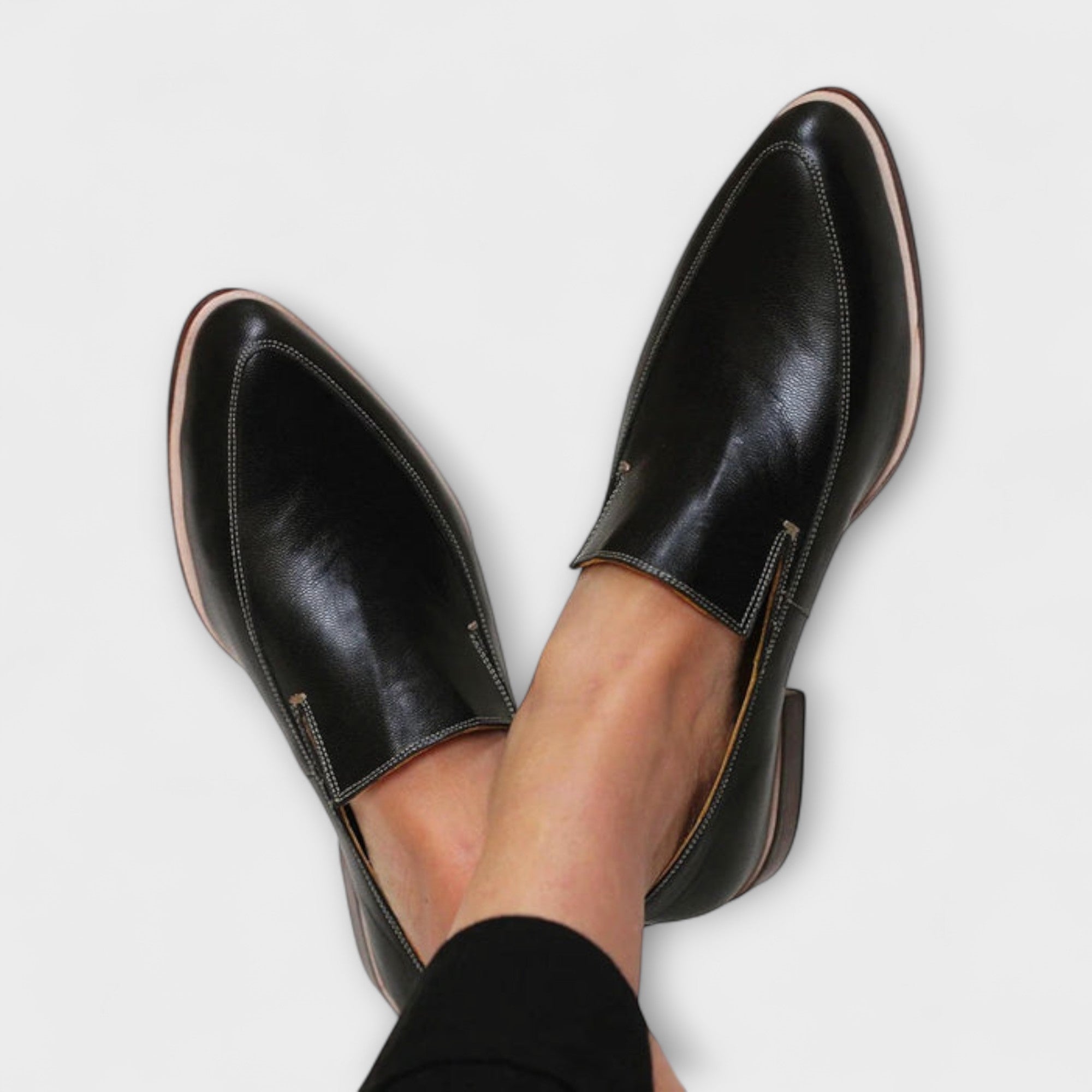 Solara Black Loafer front