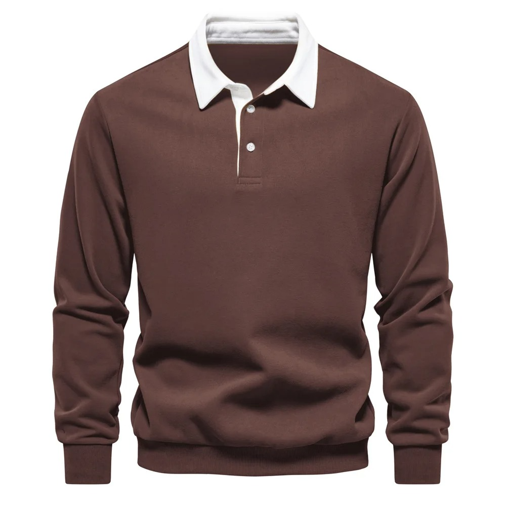 Brown polo shirt