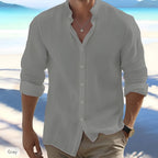 Cotton summer shirt gray