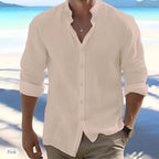Cotton summer shirt khaki