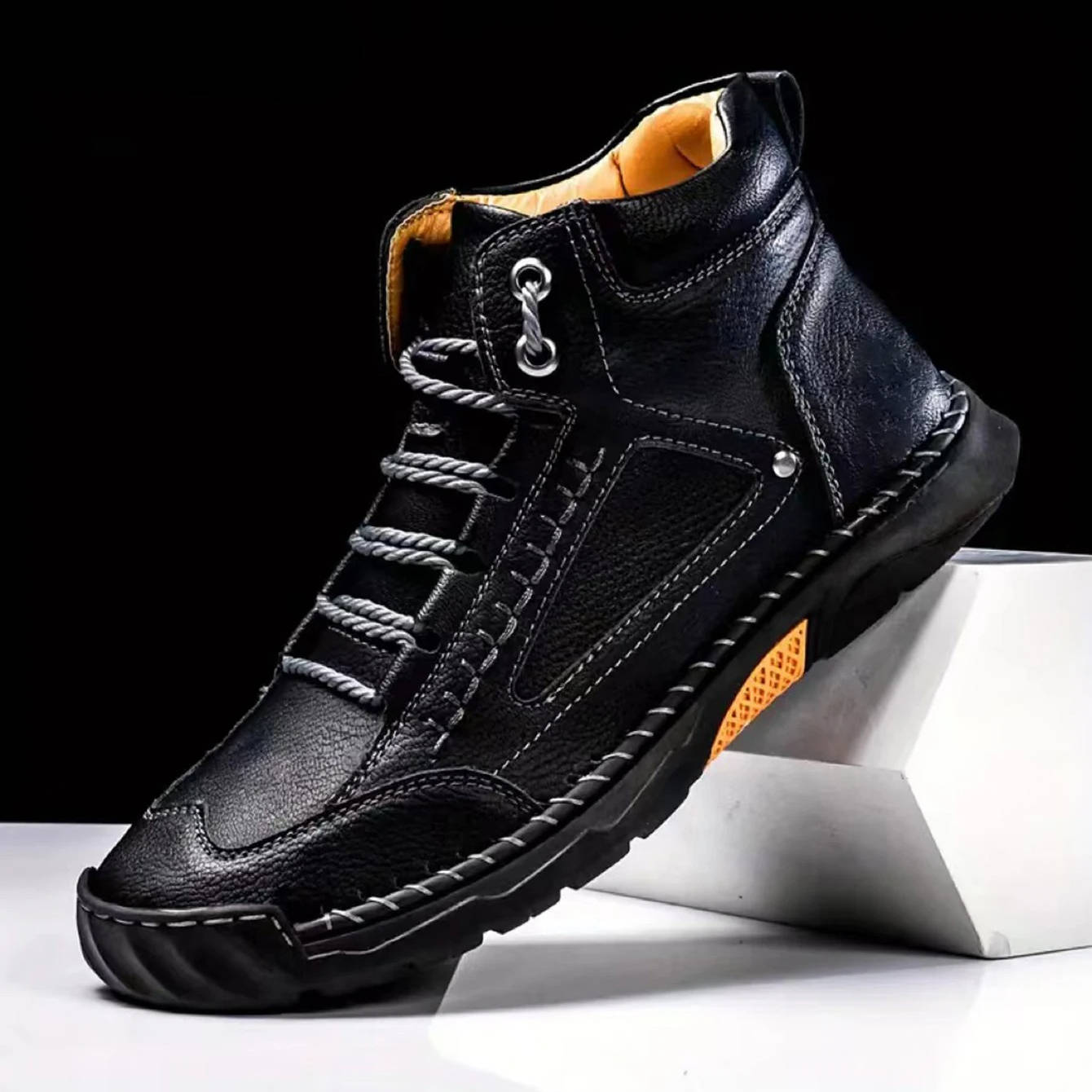 Men's Leather Hiking Boots lifestyle