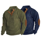 Two piece set in green and navy blue